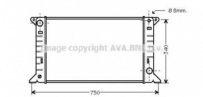 AVA QUALITY COOLING fd2085 -  Радиатор, охлаждение двигателя